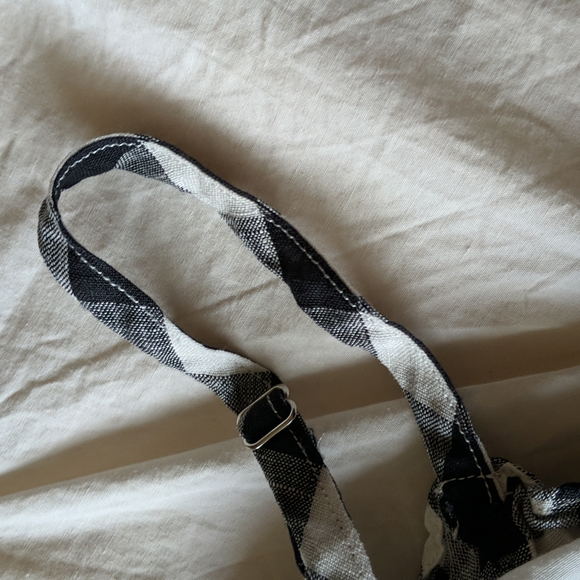 ❄️ 3/$25 Gingham Black and White Check Ruffle Tube Bra Top - Picture 5 of 9